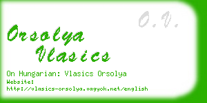 orsolya vlasics business card